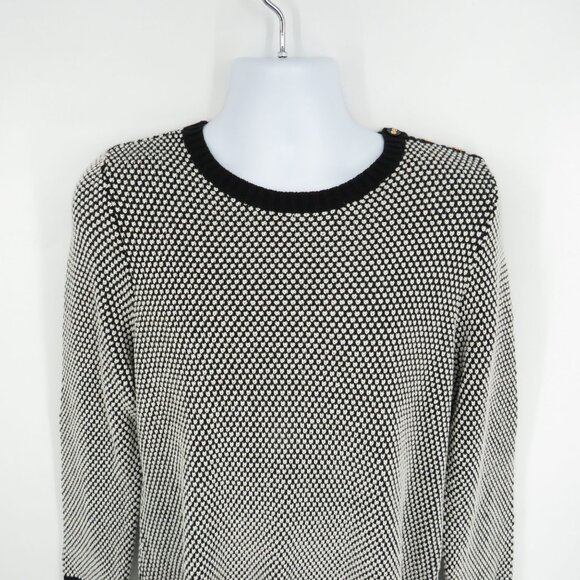 Charter Club Women's Black White Sweater XXL NWT $59.50 - Picture 3 of 7